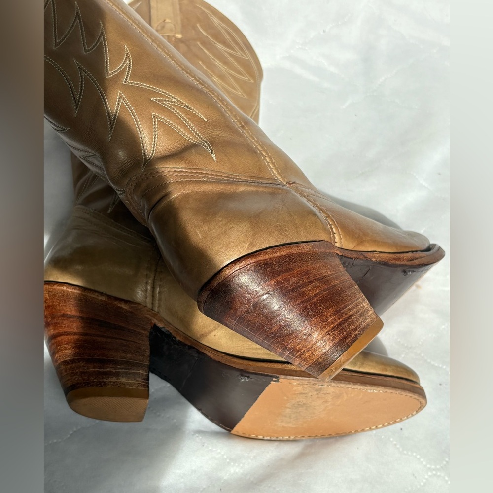 Dingo Acme vintage 70’s retro style western cowboy boots leather womens sz 7 - Picture 3 of 10